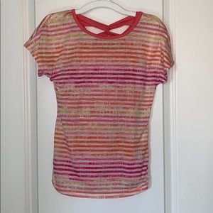 Girls XL ombré 2 piece shirt w/ tank top